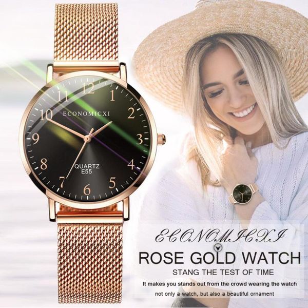 wristwatches ultra thin ladies watch clock women quartz watches rose gold stainless steel mesh belt wristwatch montre femme 533, Slivery;brown
wristwatches ultra thin ladies watch clock women quartz watches rose gold stainless steel mesh belt wristwatch montre femme 533, Slivery;brown