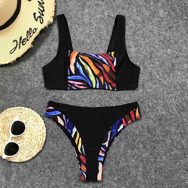 2021 new striped waist female swimsuit women swimwear high cut bikini set bather bathing suit swim wearby air
2021 new striped waist female swimsuit women swimwear high cut bikini set bather bathing suit swim wearby air