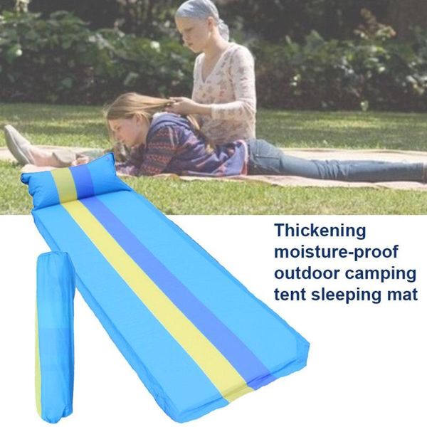 outdoor pads single-person automatic inflatable cushion thickened moisture-proof camping tent sleeping mat blue stripes
outdoor pads single-person automatic inflatable cushion thickened moisture-proof camping tent sleeping mat blue stripes