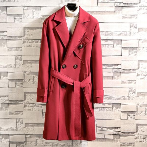 men's trench coats autumn winter casual coat long sleeved large size lengthened jacket slim outwear adjustable belt sleeve 10.15, Tan;black
men's trench coats autumn winter casual coat long sleeved large size lengthened jacket slim outwear adjustable belt sleeve 10.15, Tan;black