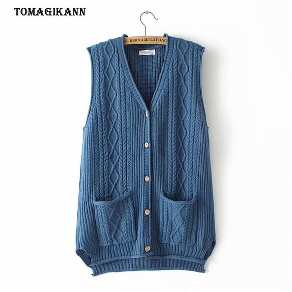 women's vests women knitted cardigan solid v neck single breasted pockets plus size sweater autumn vintage knitting coat, Black;white
women's vests women knitted cardigan solid v neck single breasted pockets plus size sweater autumn vintage knitting coat, Black;white