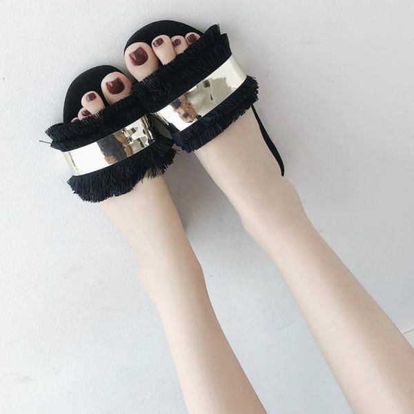 drop women sandals flip flops summer fashion tassel shoes female slides crystal lady casual woman flat, Black
drop women sandals flip flops summer fashion tassel shoes female slides crystal lady casual woman flat, Black