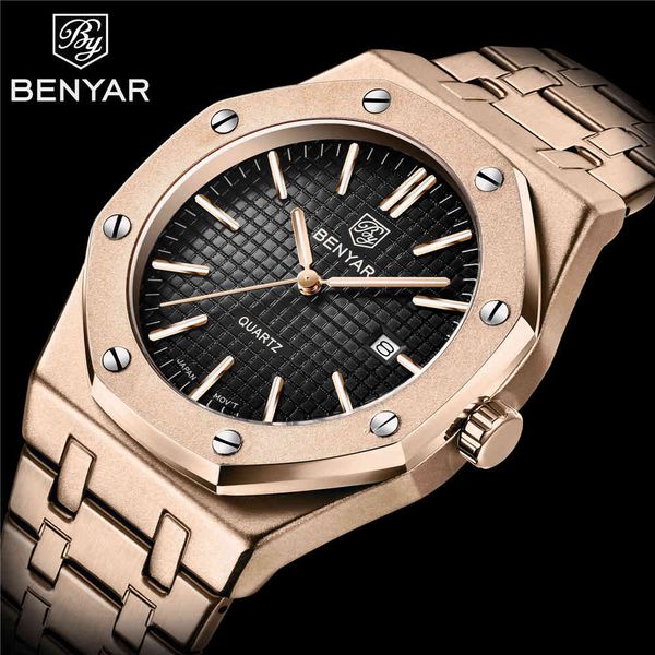 watches 2021 benyar mens luxury brand all-steel quartz analog waterproof sports army military, Slivery;brown
watches 2021 benyar mens luxury brand all-steel quartz analog waterproof sports army military, Slivery;brown