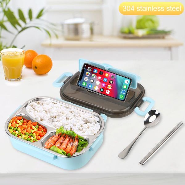 dinnerware sets lunch box container portable compartment bento japanese style 304 stainless steel leakproof tableware with phone holder
dinnerware sets lunch box container portable compartment bento japanese style 304 stainless steel leakproof tableware with phone holder