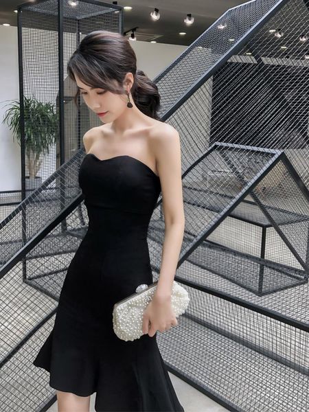 casual dresses black short slim tube dress female party birthday temperament banquet little, Black;gray
casual dresses black short slim tube dress female party birthday temperament banquet little, Black;gray