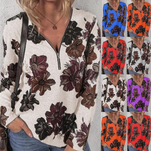 women's t-shirt 2021autumn winter casual zipper pullover printing long-sleeved loose plus size harajuiku print t shirt women, White
women's t-shirt 2021autumn winter casual zipper pullover printing long-sleeved loose plus size harajuiku print t shirt women, White