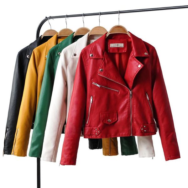 women's leather & faux jacket women motorcycle streetwear slim black pu coat female casual biker short overcoat ladies coats
women's leather & faux jacket women motorcycle streetwear slim black pu coat female casual biker short overcoat ladies coats