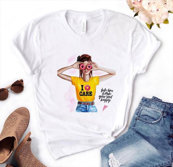 i dont care donut girl mens t shirts print and women cotton casual funny shirt for lady yong tee, White;black
i dont care donut girl mens t shirts print and women cotton casual funny shirt for lady yong tee, White;black