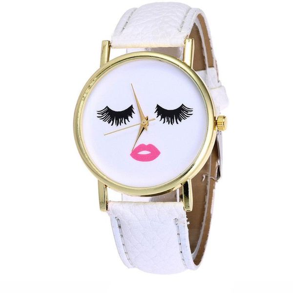 ladies watches fashion design eyelashes lipstick women quartz leather wholesale watch drop vansvar wristwatches, Slivery;brown
ladies watches fashion design eyelashes lipstick women quartz leather wholesale watch drop vansvar wristwatches, Slivery;brown