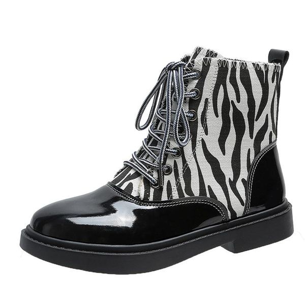 boots 2021 zebra pattern platform women round toe chunky heel ankle for lace up cross-tied, Black
boots 2021 zebra pattern platform women round toe chunky heel ankle for lace up cross-tied, Black