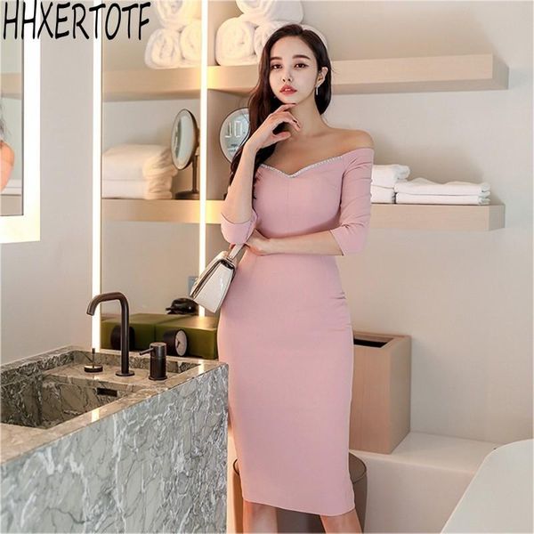 summer fashion temperament women slash neck nail drill sheath pencil dress knee-length bodycon dresses casual, Black;gray
summer fashion temperament women slash neck nail drill sheath pencil dress knee-length bodycon dresses casual, Black;gray