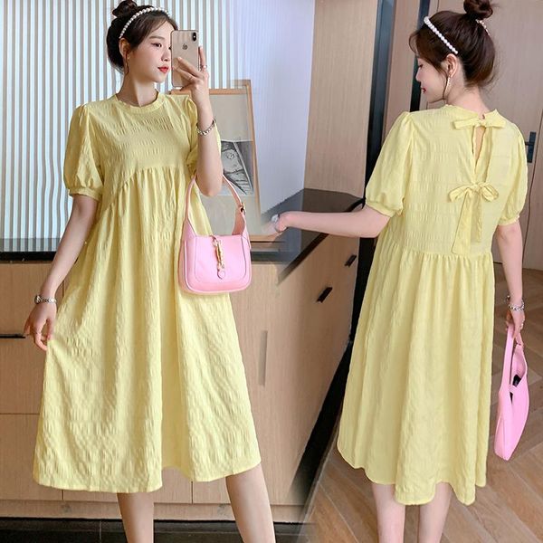 maternity dresses 997# dress summer short sleeves midi solid color loose stylish pregnant women mom, White
maternity dresses 997# dress summer short sleeves midi solid color loose stylish pregnant women mom, White