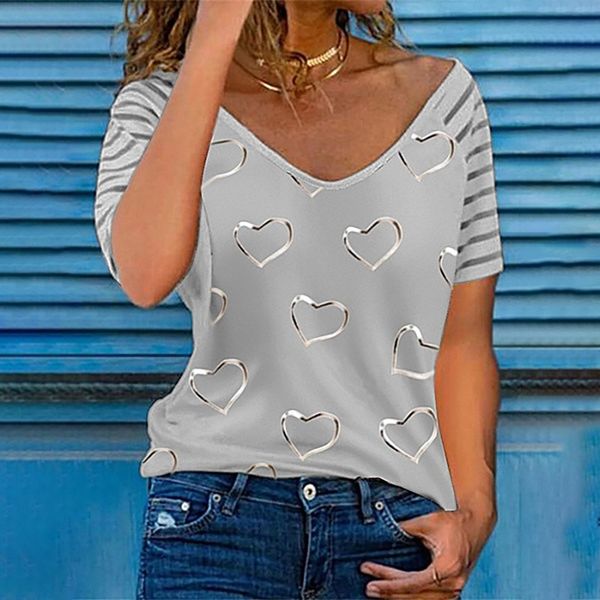 irmr 2021 summer women's t-shirtlove print v-neck short sleeve coat loose women's 2021 summerlove print v-neck short sleeve coat t, White
irmr 2021 summer women's t-shirtlove print v-neck short sleeve coat loose women's 2021 summerlove print v-neck short sleeve coat t, White
