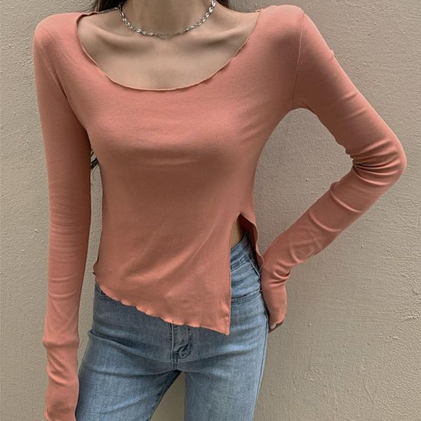 women's t-shirt casual shirt woman skinny thin long sleeve vetement femme 2021 summer korean fashion simple solid t women, White
women's t-shirt casual shirt woman skinny thin long sleeve vetement femme 2021 summer korean fashion simple solid t women, White