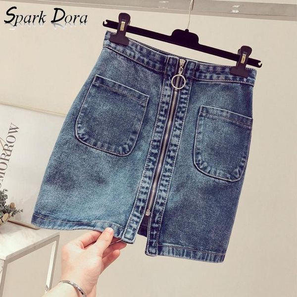 skirts sparkdora denim skirt women vintage high waist slim tutu jean korean zipper pocket student short elegant mini jeans, Black
skirts sparkdora denim skirt women vintage high waist slim tutu jean korean zipper pocket student short elegant mini jeans, Black