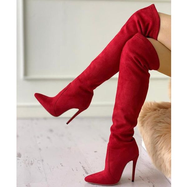boots women's shoes woman plus over the knee thin high heel party long pointed high-heeled botas de mujer, Black
boots women's shoes woman plus over the knee thin high heel party long pointed high-heeled botas de mujer, Black