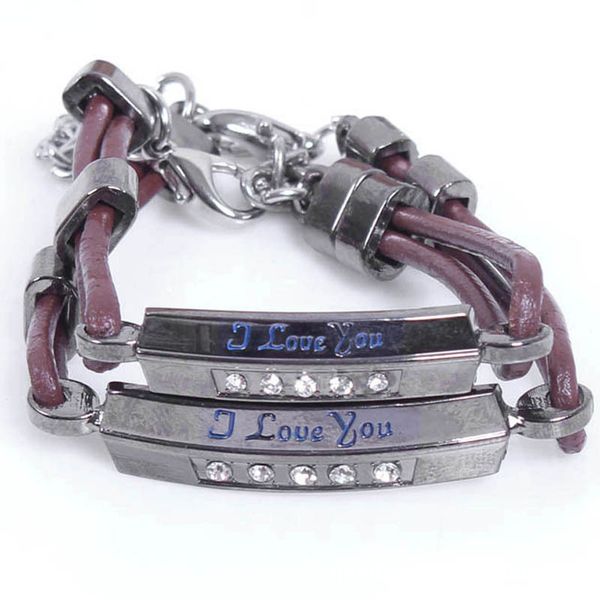 handmade leather rope diamond bracelet lovers bracelet jewelry valentine's day gift, Golden;silver
handmade leather rope diamond bracelet lovers bracelet jewelry valentine's day gift, Golden;silver