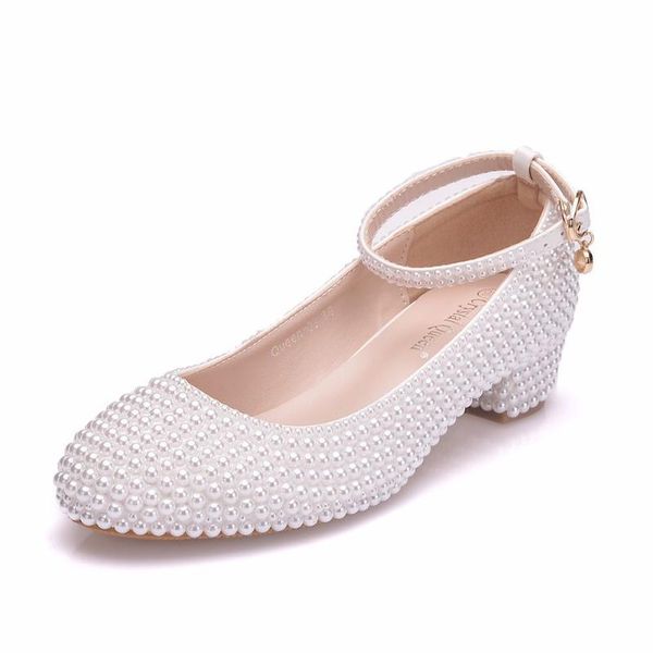 dress shoes women woman square high heels ladies pumps office round toe white summer beading a0147, Black
dress shoes women woman square high heels ladies pumps office round toe white summer beading a0147, Black