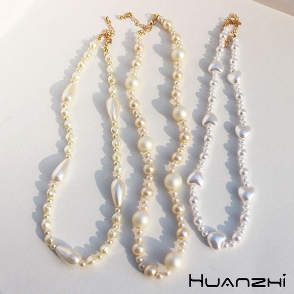 pendant necklaces huanzhi 2021 vintage design geometric irregularity heart water drop round imitation pearl necklace for women party jewelry, Silver
pendant necklaces huanzhi 2021 vintage design geometric irregularity heart water drop round imitation pearl necklace for women party jewelry, Silver