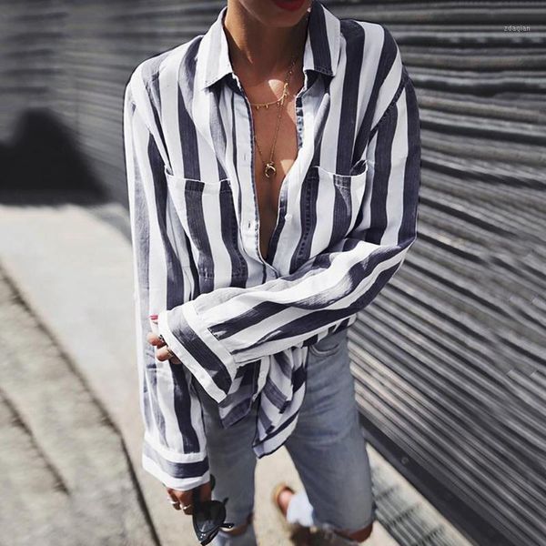 women's blouses & shirts women nice striped blouse shirt long sleeve turn down collar office vogue femme blusas mujer de moda, White
women's blouses & shirts women nice striped blouse shirt long sleeve turn down collar office vogue femme blusas mujer de moda, White
