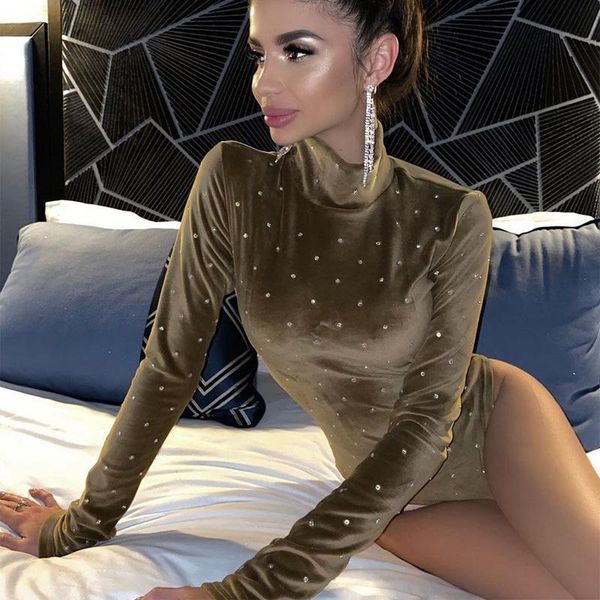 women's jumpsuits & rompers gilding high collar skinny women jumpsuit autumn winter fashion long sleeve casual solid color bodysuit top, Black;white
women's jumpsuits & rompers gilding high collar skinny women jumpsuit autumn winter fashion long sleeve casual solid color bodysuit top, Black;white