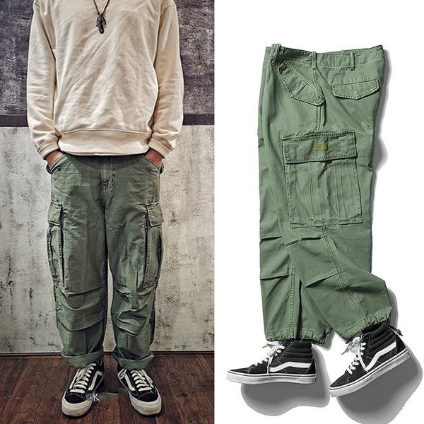 washed and old japanese loose straight big pocket tooling cropped trousers men men's pants, Black
washed and old japanese loose straight big pocket tooling cropped trousers men men's pants, Black