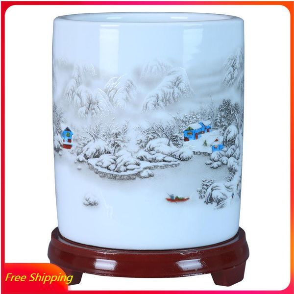 vases jingdezhen ceramic vase pen holder deskdecoration chinese creative craft modern home decor
vases jingdezhen ceramic vase pen holder deskdecoration chinese creative craft modern home decor