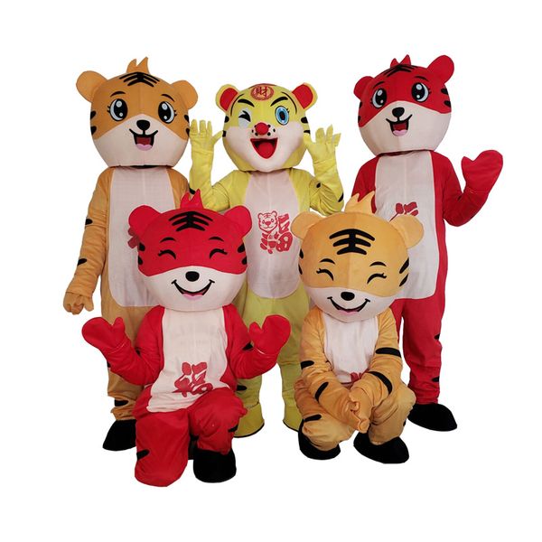 mascot costumes new year tiger mascot costume anime cartoon doll suit size role play advertising clothing for spring festival parties, Red;yellow
mascot costumes new year tiger mascot costume anime cartoon doll suit size role play advertising clothing for spring festival parties, Red;yellow