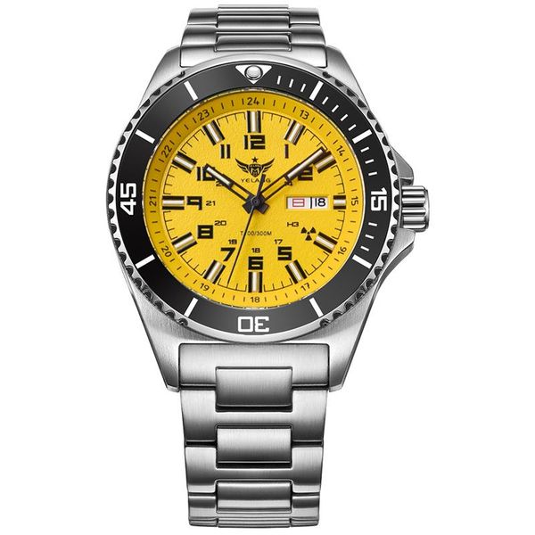 wristwatches yelang mens diver watches men tritium watch t100 luminous 300m waterproof automatic mechanical wristwatch ceramic bezel sapphir, Slivery;brown
wristwatches yelang mens diver watches men tritium watch t100 luminous 300m waterproof automatic mechanical wristwatch ceramic bezel sapphir, Slivery;brown
