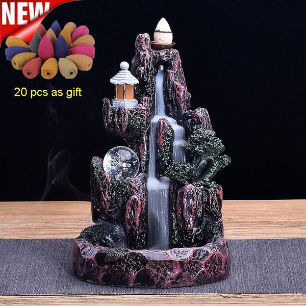 fragrance lamps led waterfall backflow incense burner glowing ball and 20pcs incenses cones home holder
fragrance lamps led waterfall backflow incense burner glowing ball and 20pcs incenses cones home holder
