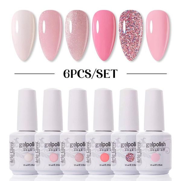 nail gel arte clavo 6pcs set for manicure nails art design glitter color lacquer soak off semi permanent uv gellak kit, Red;pink
nail gel arte clavo 6pcs set for manicure nails art design glitter color lacquer soak off semi permanent uv gellak kit, Red;pink