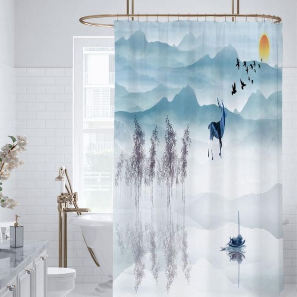 shower curtains curtain partition landscape painting thickened polyester waterproof and mildew proof bathroom toilet
shower curtains curtain partition landscape painting thickened polyester waterproof and mildew proof bathroom toilet