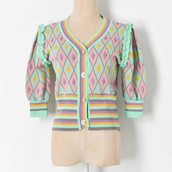 hit color design chic plaid fungus puff sleeve cardigan for women elegant kawaii sweet summer sweaters silm casual woman 210525, White;black
hit color design chic plaid fungus puff sleeve cardigan for women elegant kawaii sweet summer sweaters silm casual woman 210525, White;black