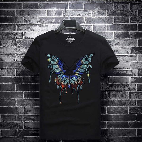 fashion t shirt spring and summer 2021 tide brand men's drill short sleeve round neck half social spirit young man's undergarment, White;black
fashion t shirt spring and summer 2021 tide brand men's drill short sleeve round neck half social spirit young man's undergarment, White;black