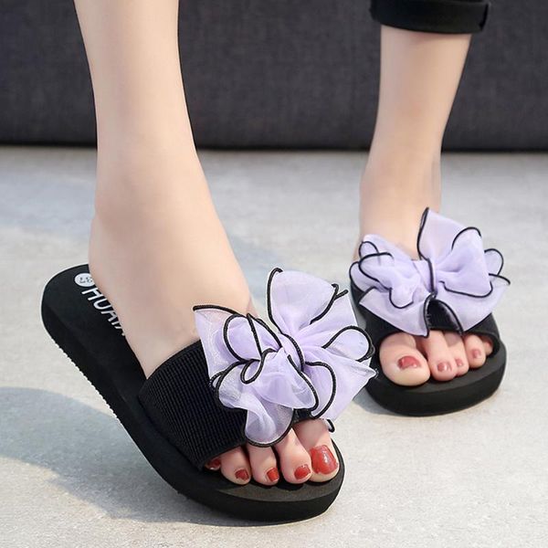 slippers women bow summer sandals slipper indoor outdoor beach shoes female flip flops non-slip flat sandalia feminina hh105, Black
slippers women bow summer sandals slipper indoor outdoor beach shoes female flip flops non-slip flat sandalia feminina hh105, Black