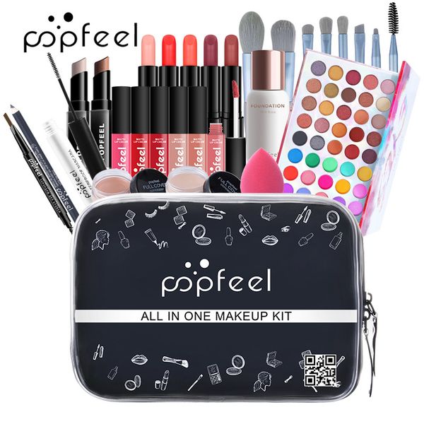 29pcs in 1 makeup set including liquid foundation eyeshadow palette eyeliner lipstick lipgloss powder puff kit kit003f
29pcs in 1 makeup set including liquid foundation eyeshadow palette eyeliner lipstick lipgloss powder puff kit kit003f