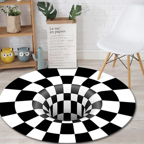 carpets 3d stereo vision circular carpet for living room doormat sofa coffee table blanket illusion rug luxury white black floor mat
carpets 3d stereo vision circular carpet for living room doormat sofa coffee table blanket illusion rug luxury white black floor mat