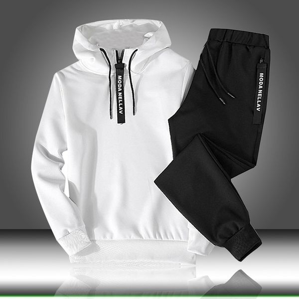 sets tracksuit men autumn winter hooded sweatshirt drawstring outfit sportswear male suit pullover two piece set casual 210714, Gray
sets tracksuit men autumn winter hooded sweatshirt drawstring outfit sportswear male suit pullover two piece set casual 210714, Gray
