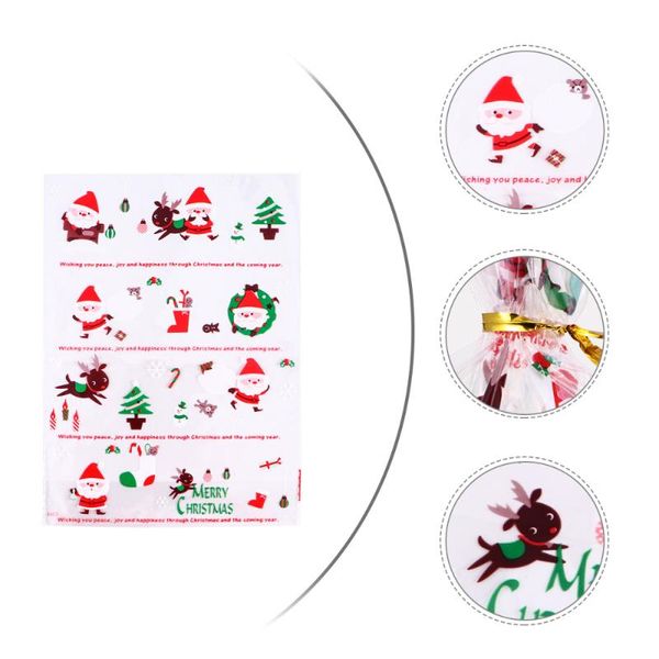 gift wrap 100pcs christmas candies bags party biscuits packing 
gift wrap 100pcs christmas candies bags party biscuits packing