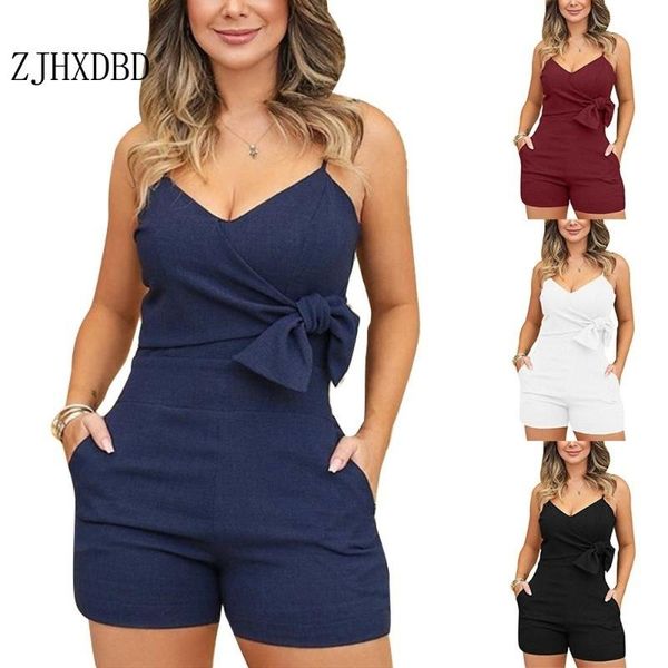 women's jumpsuits & rompers 2021 european and american suspenders low chest v-neck solid color jumpsuit women playsuits bodysuits, Black;white
women's jumpsuits & rompers 2021 european and american suspenders low chest v-neck solid color jumpsuit women playsuits bodysuits, Black;white