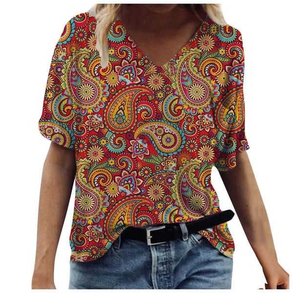women's t-shirt women short sleeve printed v-neck t-shirts flower pattern plus size blusas mujer manga corta young beauty tshirts #t1q, White
women's t-shirt women short sleeve printed v-neck t-shirts flower pattern plus size blusas mujer manga corta young beauty tshirts #t1q, White