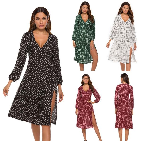 casual dresses women's summer stitching split v-neck printed slim long sleeve chiffon dress black, Black;gray
casual dresses women's summer stitching split v-neck printed slim long sleeve chiffon dress black, Black;gray