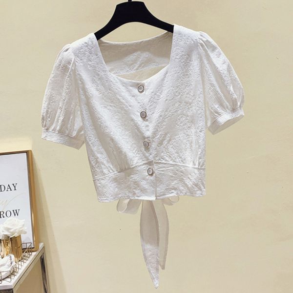 women's knits & tees fashion bandage women short shirt korean button up summer crop shirts elegant bow sleeve casual ladies blouse, White
women's knits & tees fashion bandage women short shirt korean button up summer crop shirts elegant bow sleeve casual ladies blouse, White