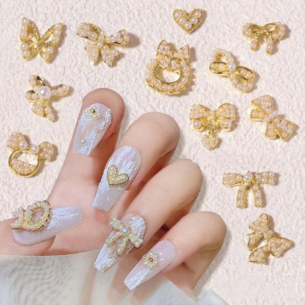nail art decorations 10 pcs charm pearl luxury zircon 3d shiny diamonds crystal alloy bowknot jewelry design accessories, Silver;gold
nail art decorations 10 pcs charm pearl luxury zircon 3d shiny diamonds crystal alloy bowknot jewelry design accessories, Silver;gold