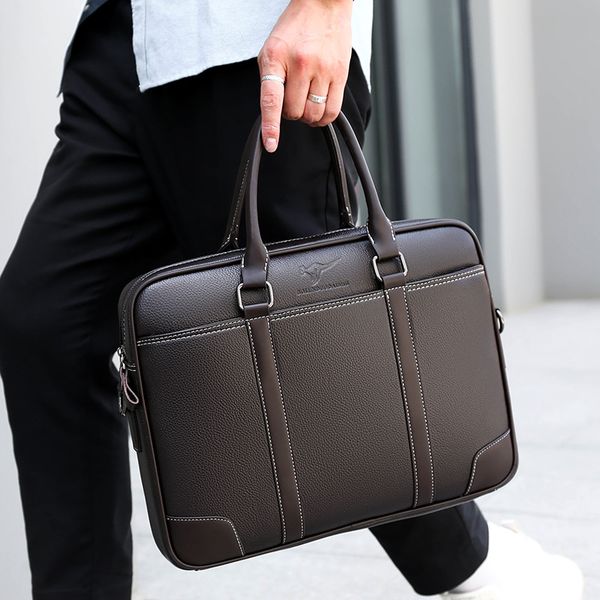 Wholesale factory men shoulder bags horizontal large-capacity leather handbag business contrast fashion computer bag waterproof wear-resistant leather backpack, Brown3-001
Wholesale factory men shoulder bags horizontal large-capacity leather handbag business contrast fashion computer bag waterproof wear-resistant leather backpack, Brown3-001