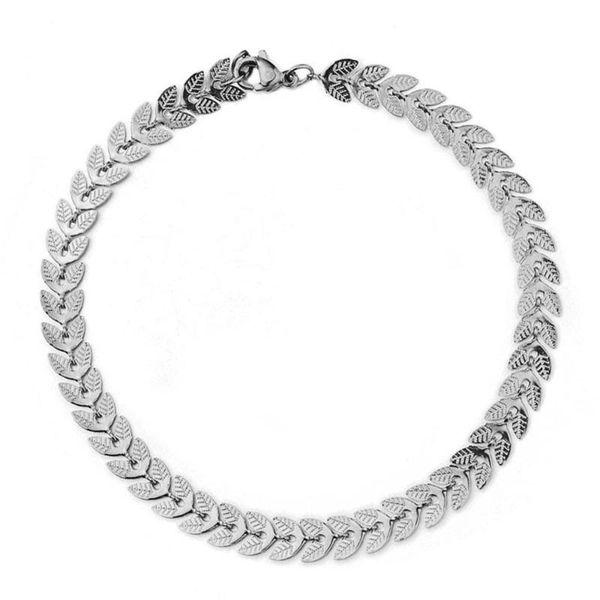 link, chain women's hand bracelet bohemian gold silver color stainless steel leaves leaf link bracelets for women girls jewelry, Black
link, chain women's hand bracelet bohemian gold silver color stainless steel leaves leaf link bracelets for women girls jewelry, Black