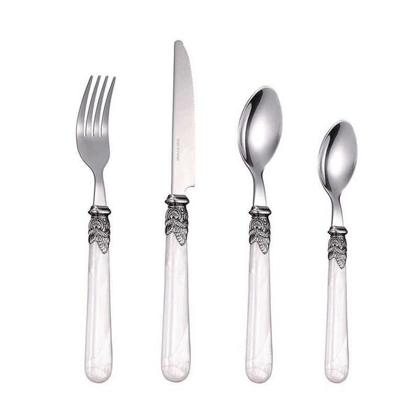 cathylin cutlery set flatware set 24-piece acrylic handle stainless steel silverware set restaurant wedding cutlery 210831
cathylin cutlery set flatware set 24-piece acrylic handle stainless steel silverware set restaurant wedding cutlery 210831