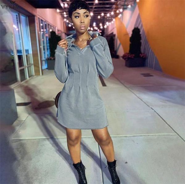 casual dresses 2021 fashion women dress hoodies solid loose above knee long sleeve femme spring high streetwear club outfits wholesale, Black;gray
casual dresses 2021 fashion women dress hoodies solid loose above knee long sleeve femme spring high streetwear club outfits wholesale, Black;gray