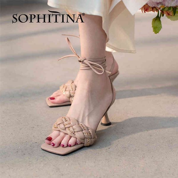sophitina sandals white summer women shoes genuine leather thin heels stylish square toe party fashion ankle strap fo239 210513, Black
sophitina sandals white summer women shoes genuine leather thin heels stylish square toe party fashion ankle strap fo239 210513, Black