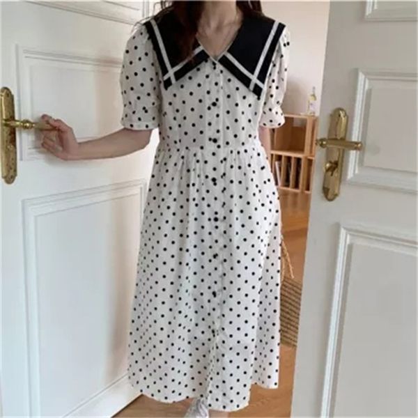 polka dots girls summer femme retro all match a-line vintage sweet casual prom princess long dresses vestidos 210525, Black;gray
polka dots girls summer femme retro all match a-line vintage sweet casual prom princess long dresses vestidos 210525, Black;gray